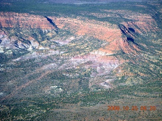 aerial - Utah landscape - orange cliffs