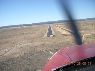aerial - Bryce Canyon Airport (BCE) final approach