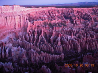 Bryce Canyon - sunset view at Bryce Point - German tourists taking pictures