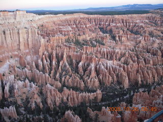 Bryce Canyon - sunset view at Bryce Point - Adam in very low light
