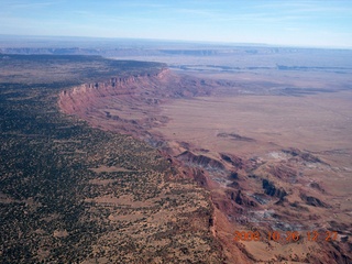 aerial - cliffs north of Grand Canyon