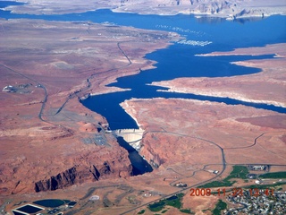 1091 6pp. aerial - Grand Canyon - east end, Glen Canyon dam near Page