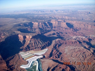 aerial - Moab area evaporation ponds