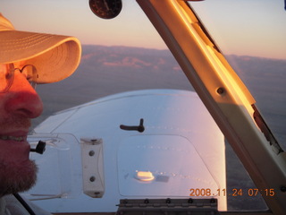 12 6pq. Adam flying N4372J at sunrise in Utah
