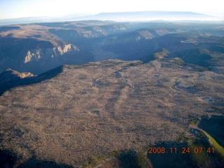 aerial - Black Canyon of the Gunnison at sunrise