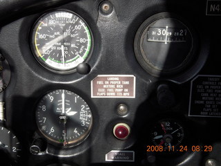 N4372J panel with altimeter at 12000 feet