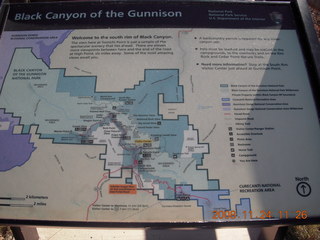 125 6pq. Black Canyon of the Gunnison National Park map