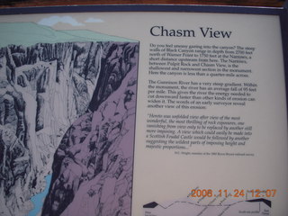 191 6pq. Black Canyon of the Gunnison National Park sign