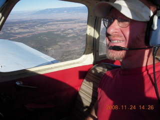 Adam flying N4372J over Colorado canyons