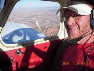 288 6pq. Adam flying N4372J over Arches