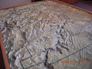 320 6pq. canyonlands relief map in visitor center