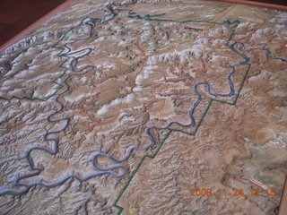 323 6pq. canyonlands relief map in visitor center