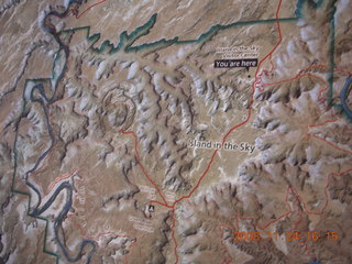 324 6pq. canyonlands relief map in visitor center