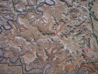 325 6pq. canyonlands relief map in visitor center
