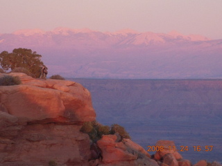 356 6pq. Canyonlands Grandview at sunset