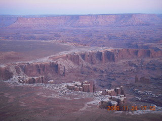 368 6pq. Canyonlands Grandview at sunset