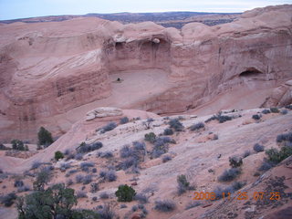 Arches National Park - Delicate Arch hike - red sky of sunrise