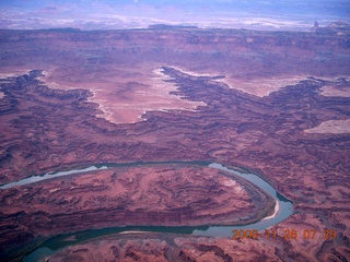 aerial - Canyonlands, cloudy dawn