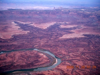 aerial - Canyonlands, cloudy dawn