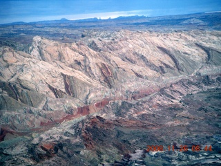 86 6ps. flying with LaVar - aerial - Utah backcountryside - San Rafael Reef