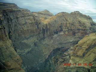 flying with LaVar - aerial - Utah back countryside - landing strip, LaVar says 'Don't land here.'