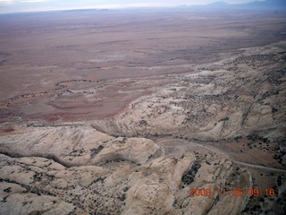 flying with LaVar - aerial - Utah backcountryside - Gilson Butte