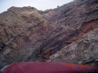 flying with LaVar - aerial - Utah backcountryside - Hidden Splendor canyon approach