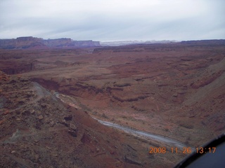 flying with LaVar - aerial - Utah backcountryside - Hidden Splendor canyon approach