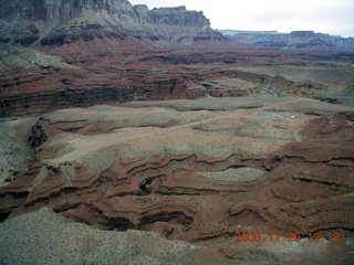 flying with LaVar - aerial - Utah backcountryside - Hidden Splendor canyon approach