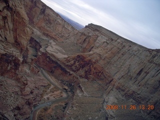 flying with LaVar - aerial - Utah backcountryside - Hidden Splendor canyon departure