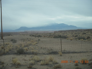 flying with LaVar - LaSalle Mountains seen from Hanksville