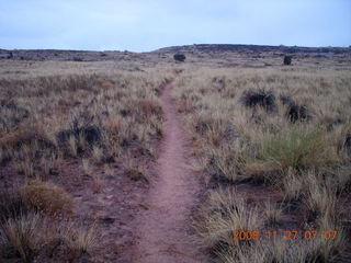 Canyonlands National Park - sign in headlights