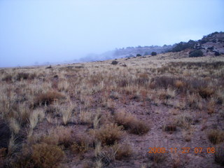 Canyonlands National Park - sign in headlights