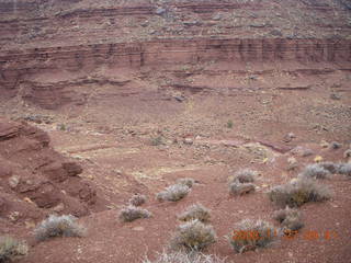 Canyonlands National Park - Lathrop trail hike - Adam and interesting rock