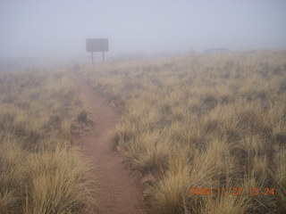 Canyonlands National Park - Lathrop trail hike - sign at end of hike