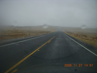 Canyonlands National Park - foggy road