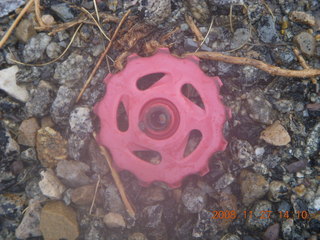 326 6pt. Canyonlands National Park - funny red gear thing on road