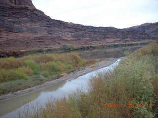 view from Moab bridge across the Colorado River