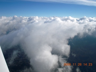 aerial Canyonlands area with clouds