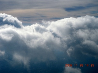 aerial Cataract Canyon clouds