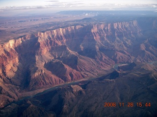 aerial - Grand Canyon - east end, Glen Canyon dam near Page