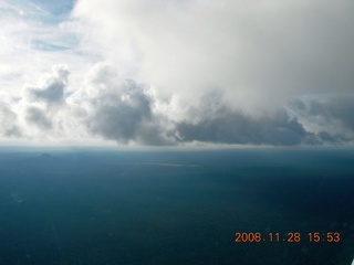 1116 6pu. aerial clouds south of Grand Canyon