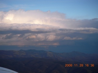 aerial Grand Canyon clouds