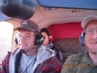 Matt and Nancy flying in N4372J with half of Adam