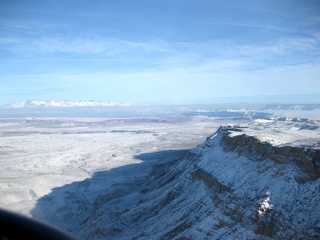 beth's Saturday zion-trip pictures - aerial - cloud covered plateau with canyons