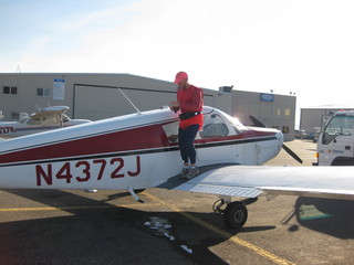 beth's Saturday zion-trip pictures - Adam leaving N4372J