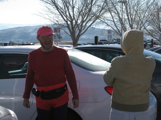 beth's Saturday zion-trip pictures - Adam and Debbie and rental car