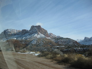 beth's Saturday zion-trip pictures - striking view and clouds going to zion