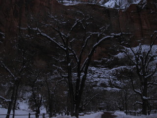 2 6qh. beth's Sunday zion-trip pictures - Zion National Park - pre-dawn riverwalk