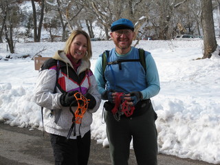 124 6qh. beth's Sunday zion-trip pictures - Zion National Park - Emerald Ponds hike - Debbie and Adam